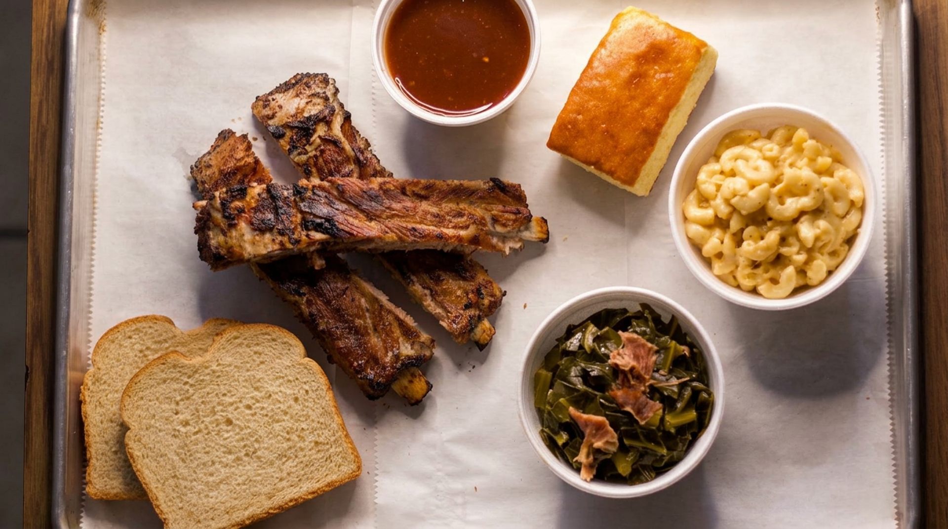 A full BBQ Town plate