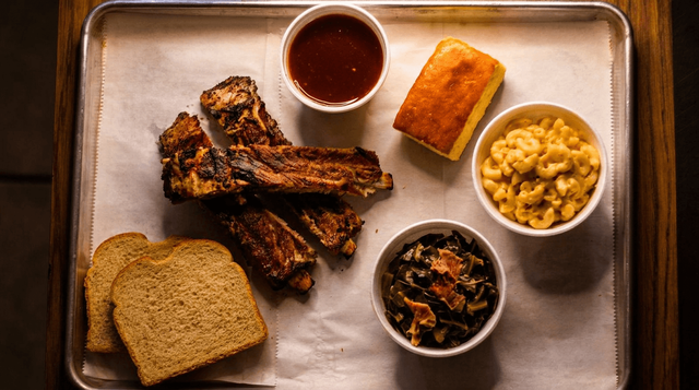 1lb Pork Rib Long Platter.