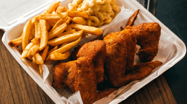 Regular Fried Wings Platter.